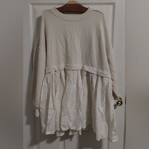 Free People Eleanor Sweatshirt Dress XL| NWOT
